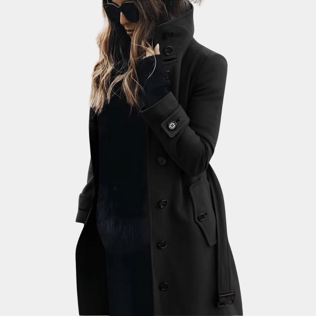 Lång midjesydd trenchcoat - Alicia