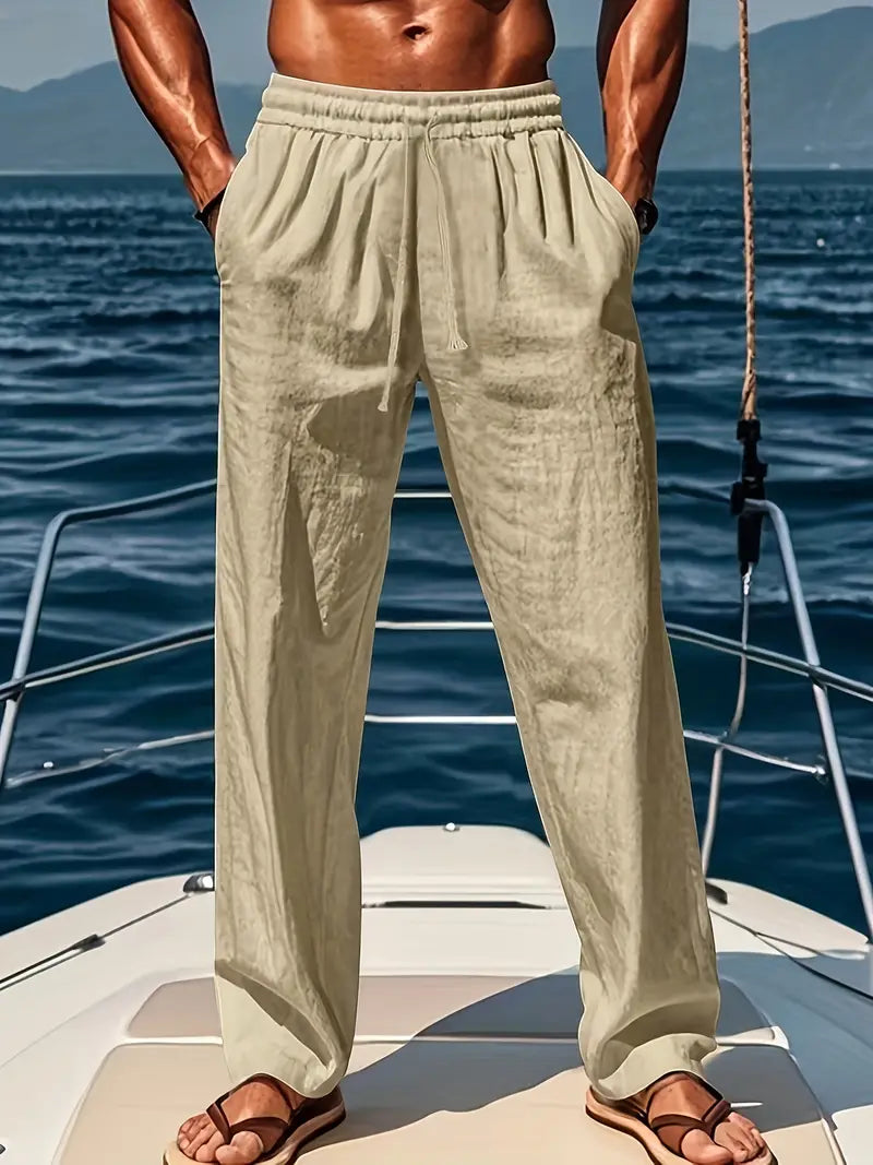Avslappnade herrbyxor i smart casual-stil - Noel