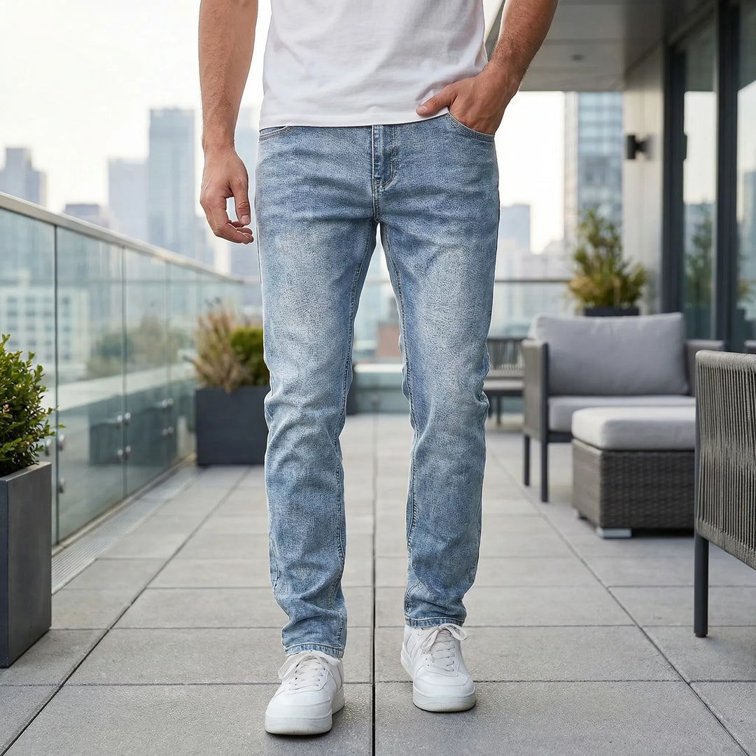 Avslappnade herrjeans i slim passform - Irvin