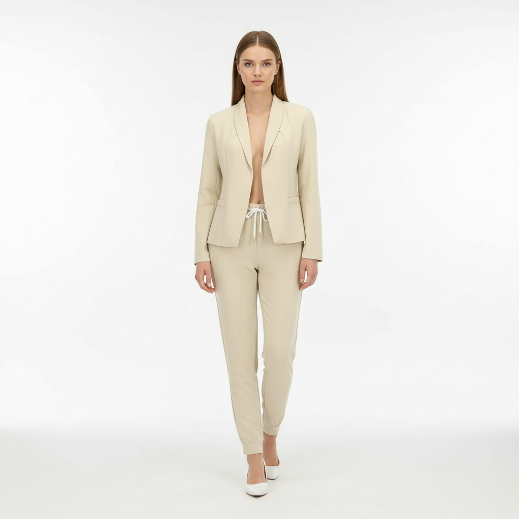 Blazer och byxor i lös stil - Jessica