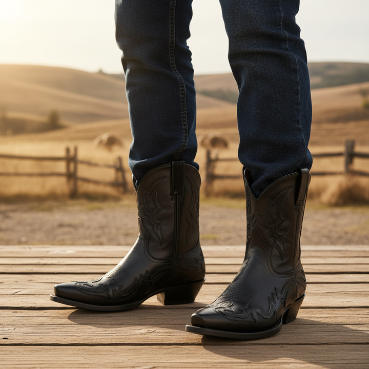 Läder Cowboystövlar - Jonah
