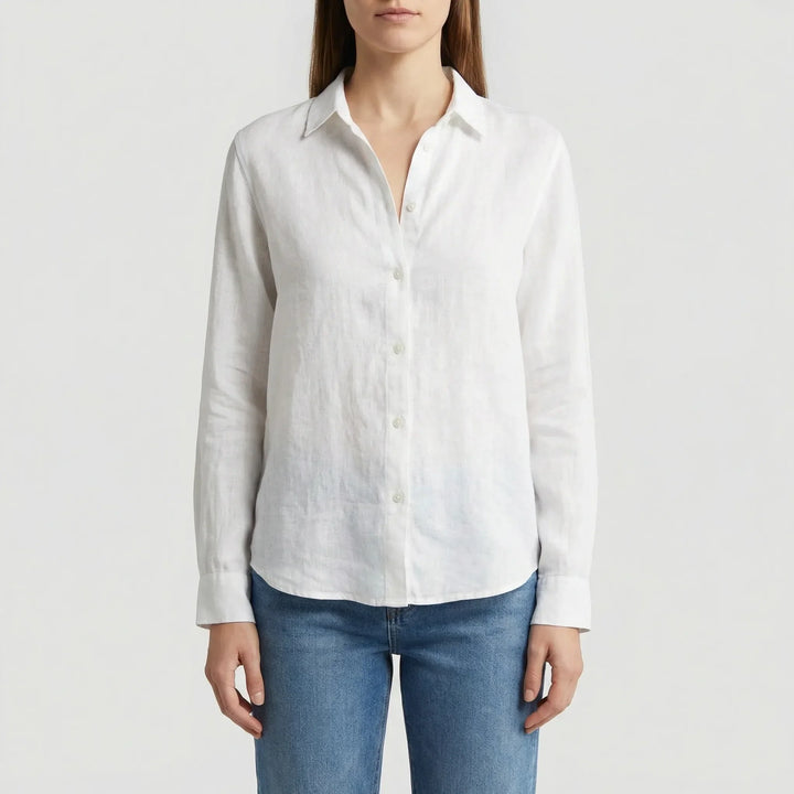 Lätt damblus med V-ringning - Rosemary