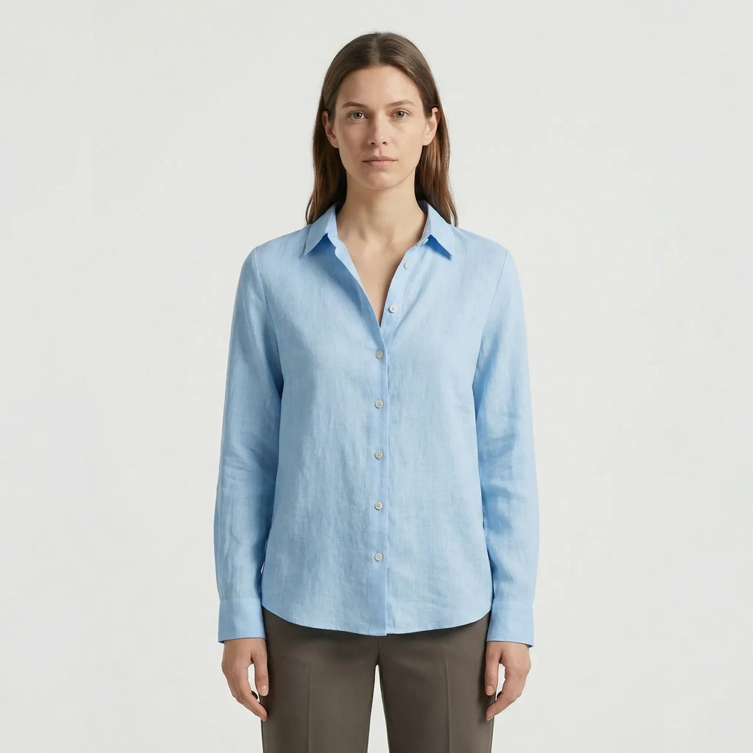 Lätt damblus med V-ringning - Rosemary