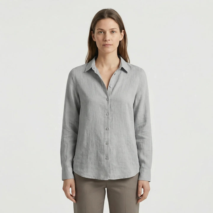 Lätt damblus med V-ringning - Rosemary
