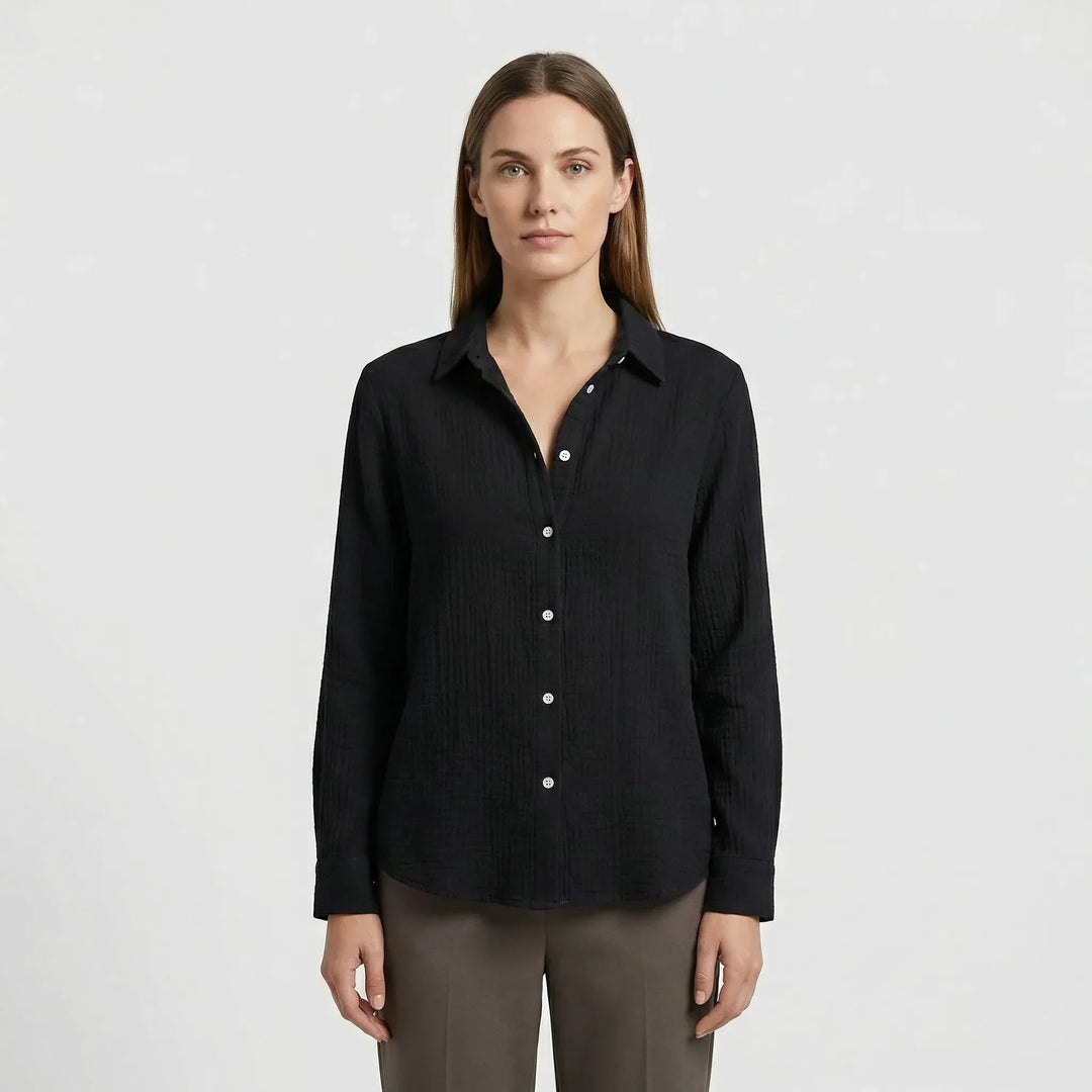 Lätt damblus med V-ringning - Rosemary