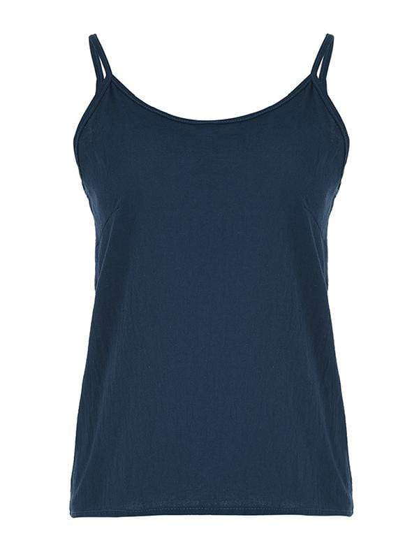 Linnetopp - Spaghettiband - Lös passform - Cami Top - Damkläder