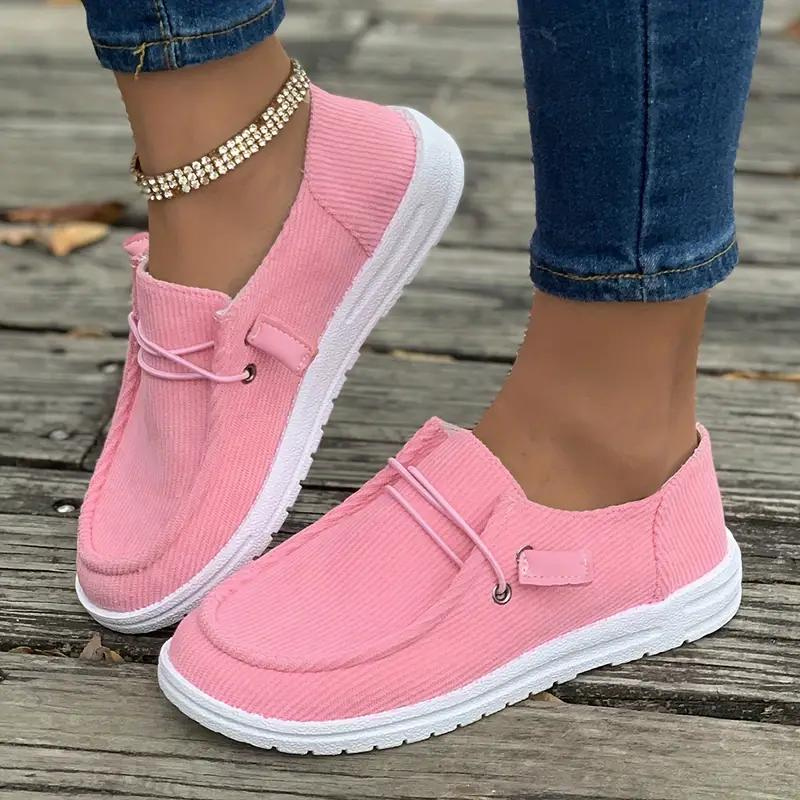 Loafers, Slip On, Lättviktsskor, Damskor, Canvasskor