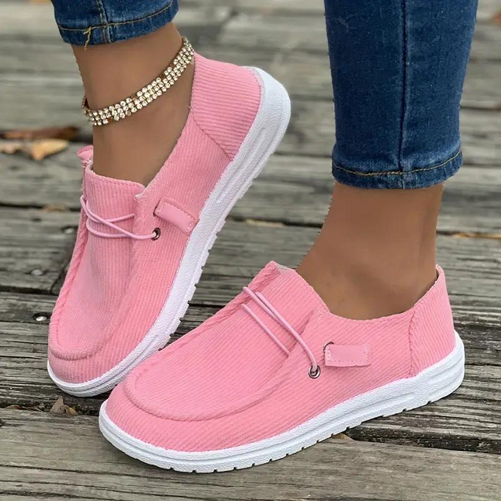 Loafers, Slip On, Lättviktsskor, Damskor, Canvasskor