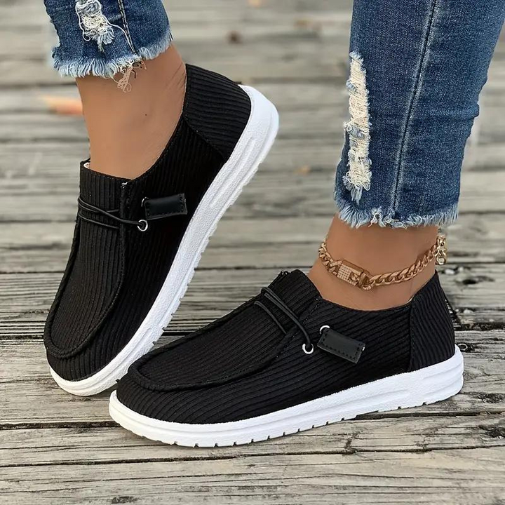 Loafers, Slip On, Lättviktsskor, Damskor, Canvasskor