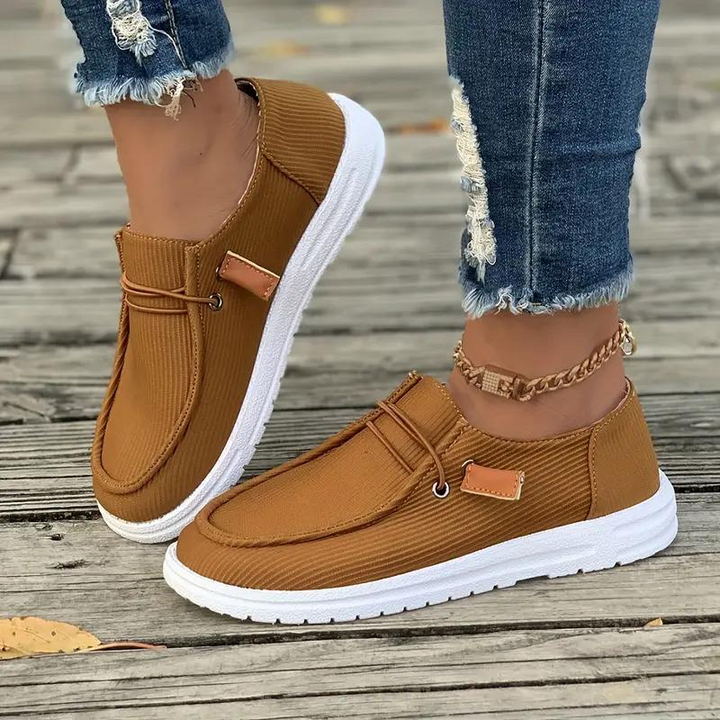 Loafers, Slip On, Lättviktsskor, Damskor, Canvasskor