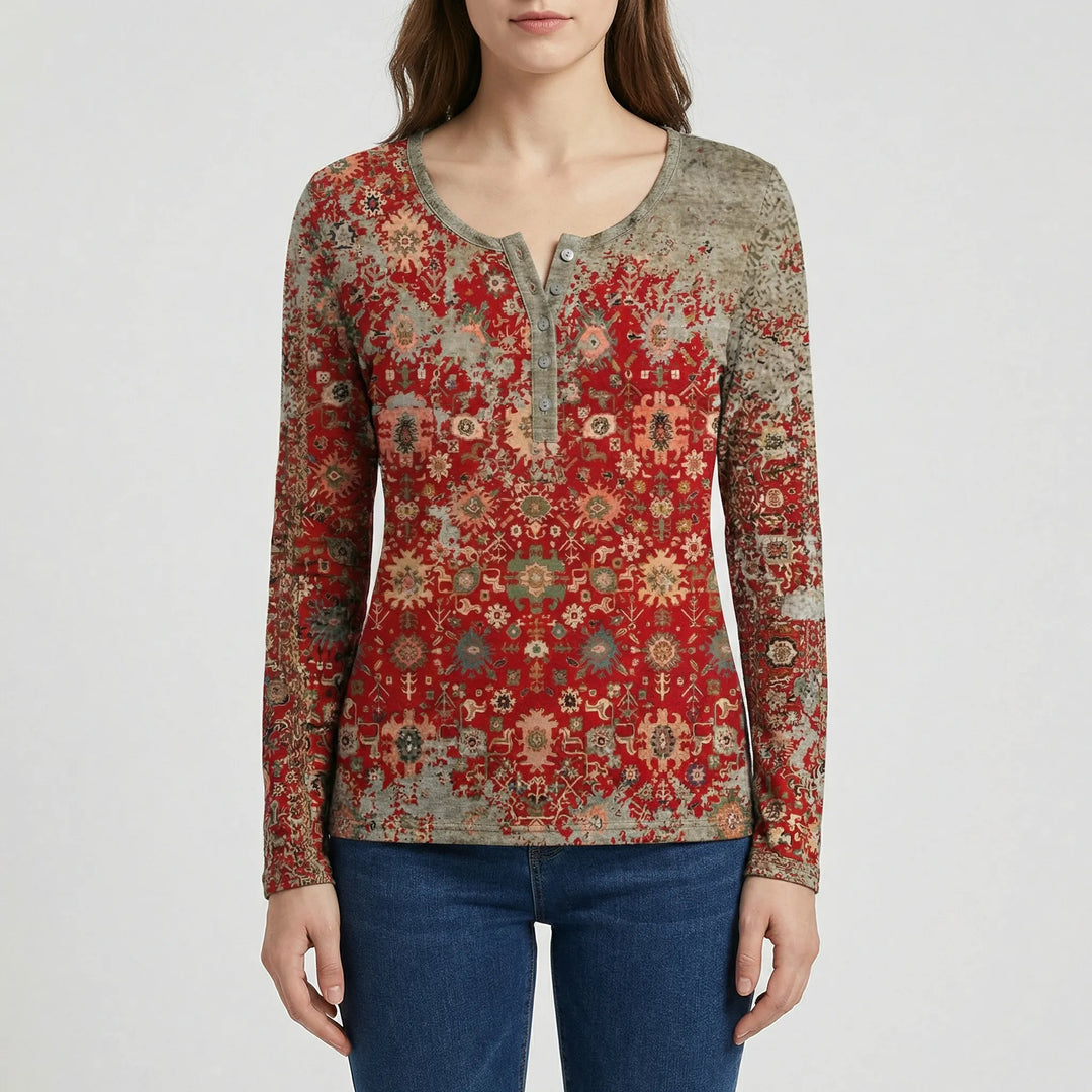 Rymlig damtröja i boho-stil - Constance