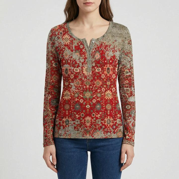 Rymlig damtröja i boho-stil - Constance