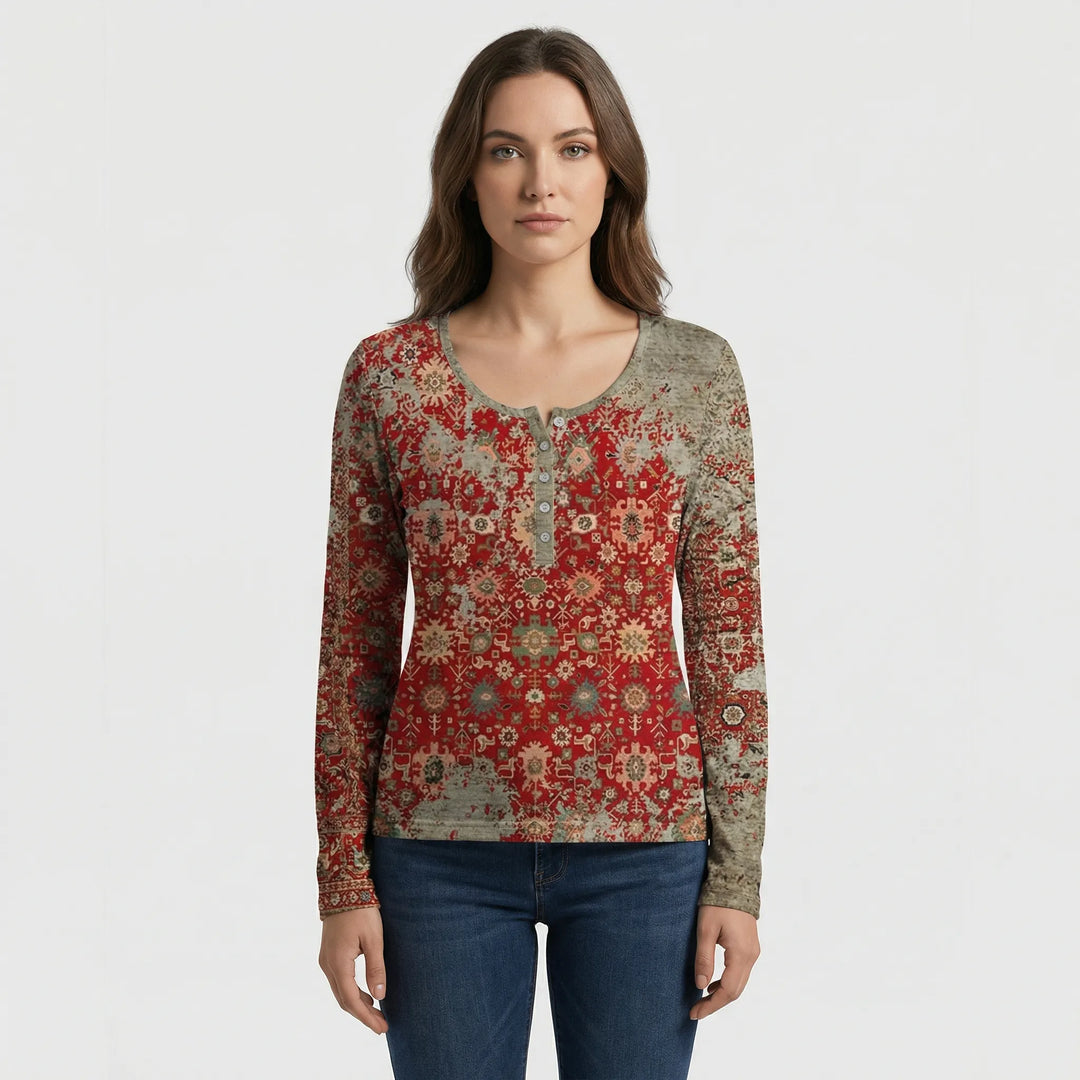 Rymlig damtröja i boho-stil - Constance