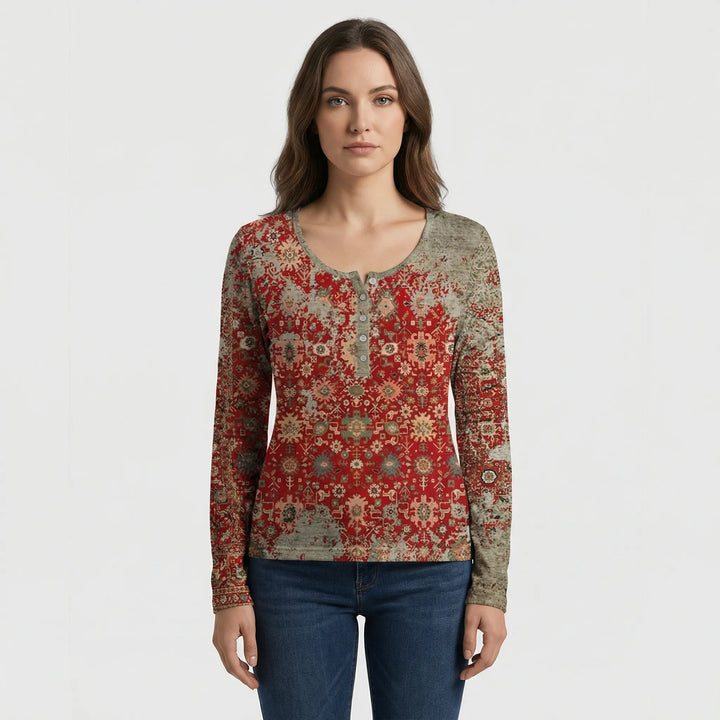 Rymlig damtröja i boho-stil - Constance