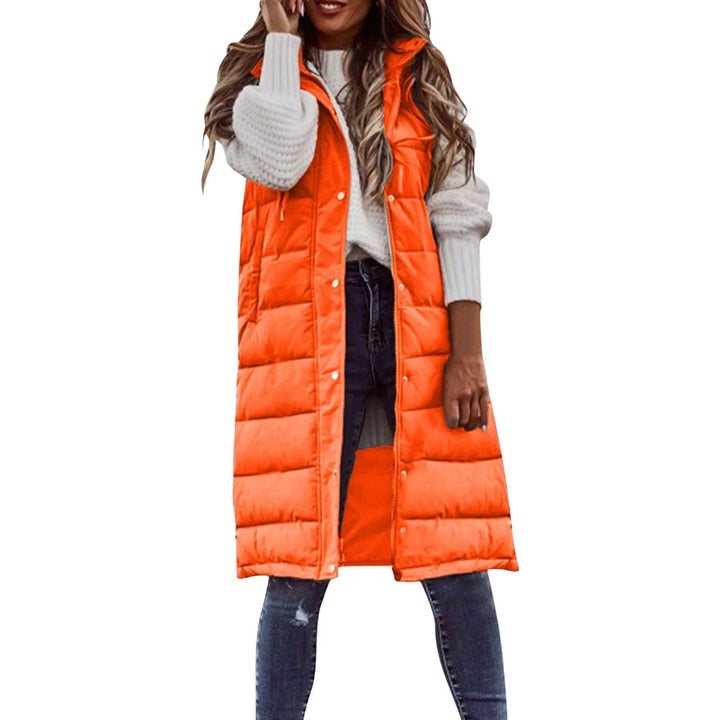 Longline Gilet | Ärmlös | Huvtröja | Puffer Vest | Gilet för kvinnor