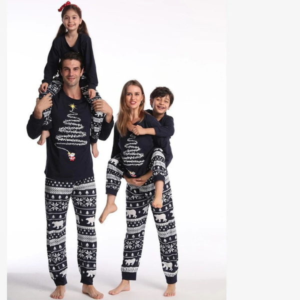 Matchande pyjamas - Mysig - Långärmad - Matchande julpyjamas - Familjens julpyjamas
