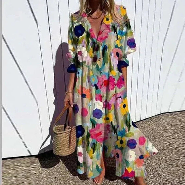 Maxiklänning för Dam Boho Stil