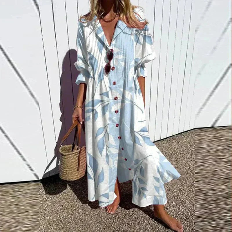 Maxiklänning för Dam Boho Stil
