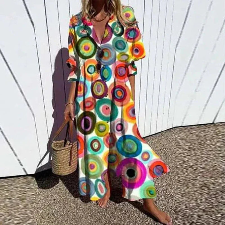 Maxiklänning för Dam Boho Stil