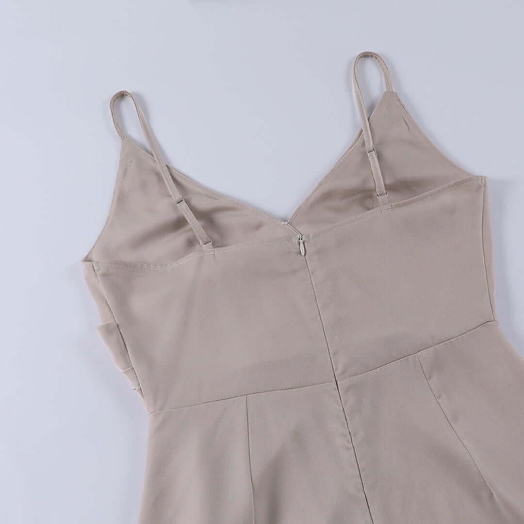 Maxiklänning | V-hals | Slits | Elegant klänning | Festklänning