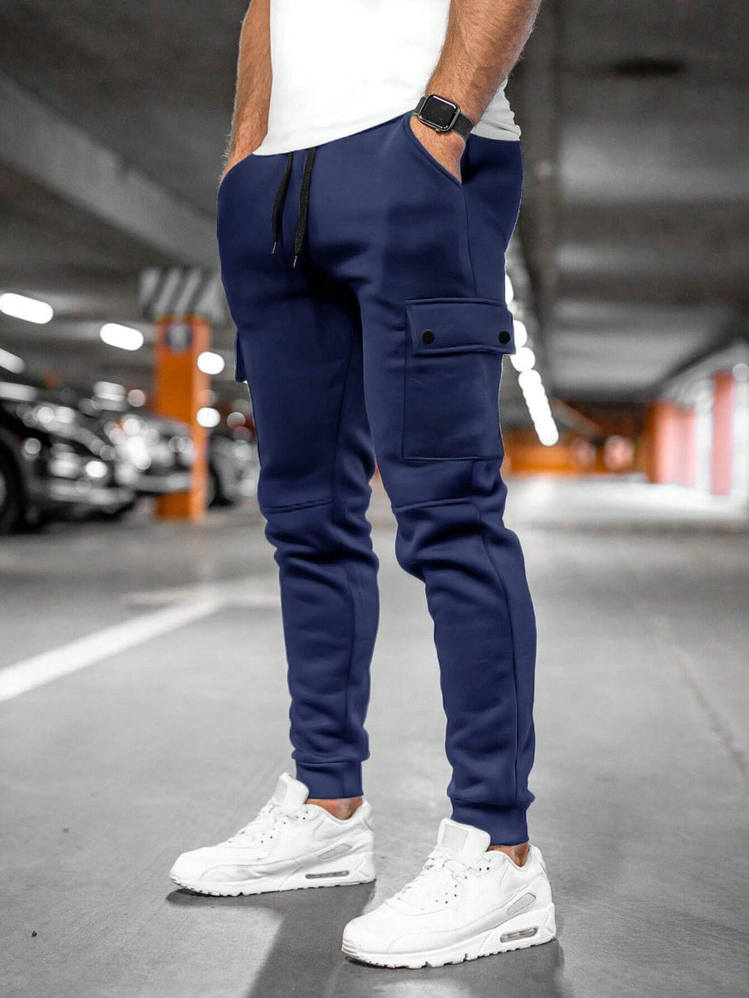 Herrbyxor i slim fit i streetwearstil – Virgil