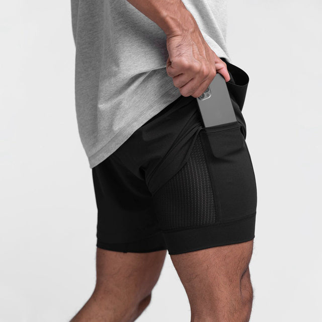 Trendiga sportshorts med andningsbart material och sidoficka – Marky