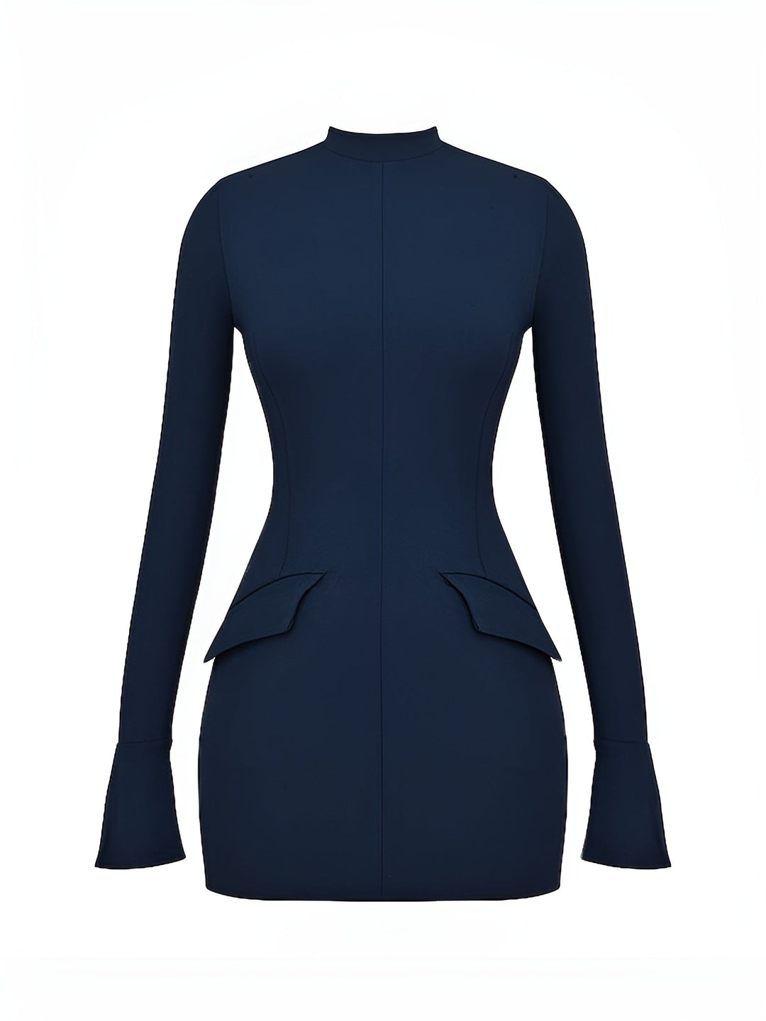 Miniklänning - Elegant långärmad bodyconklänning för kvinnor