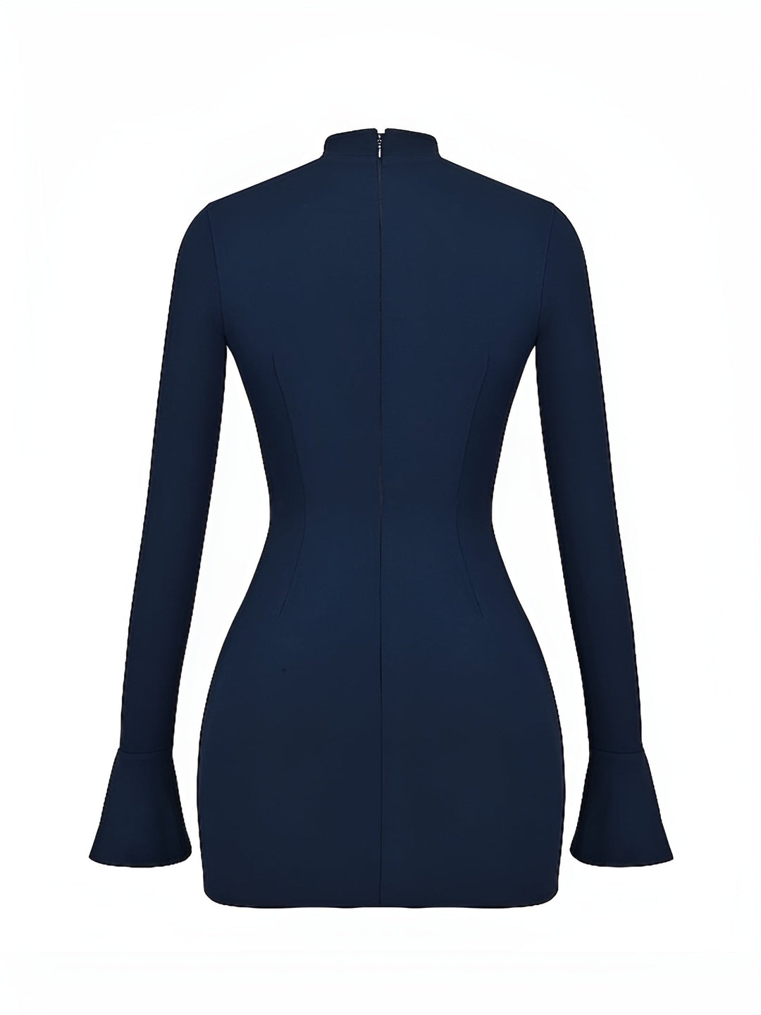 Miniklänning - Elegant långärmad bodyconklänning för kvinnor