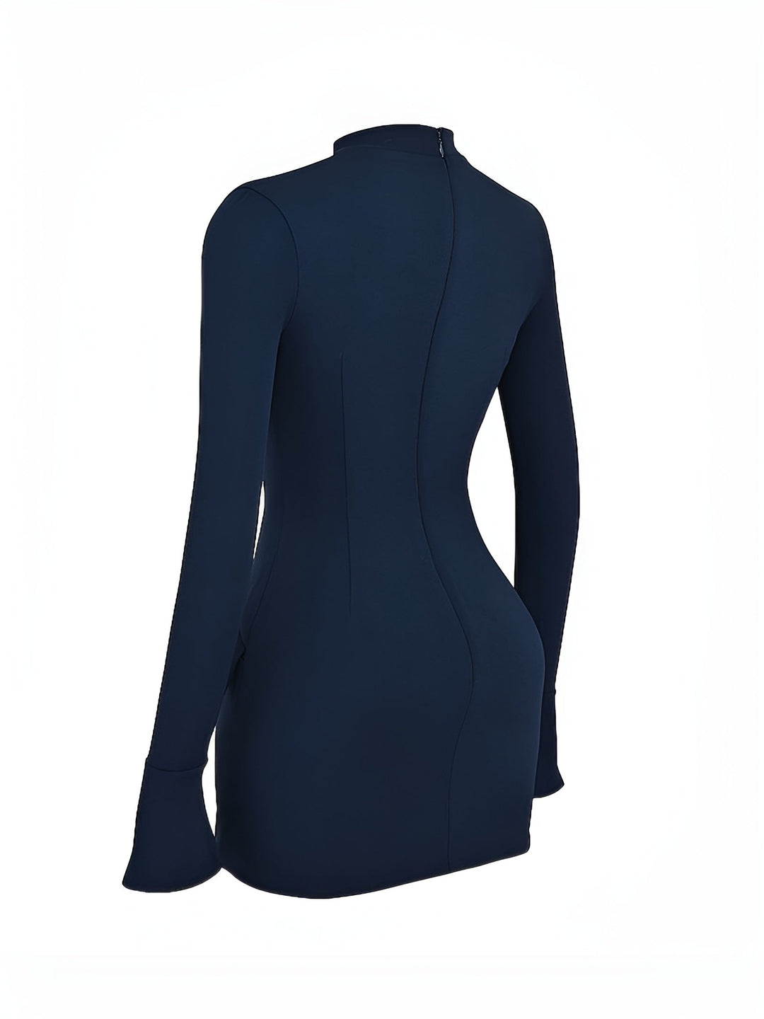 Miniklänning - Elegant långärmad bodyconklänning för kvinnor