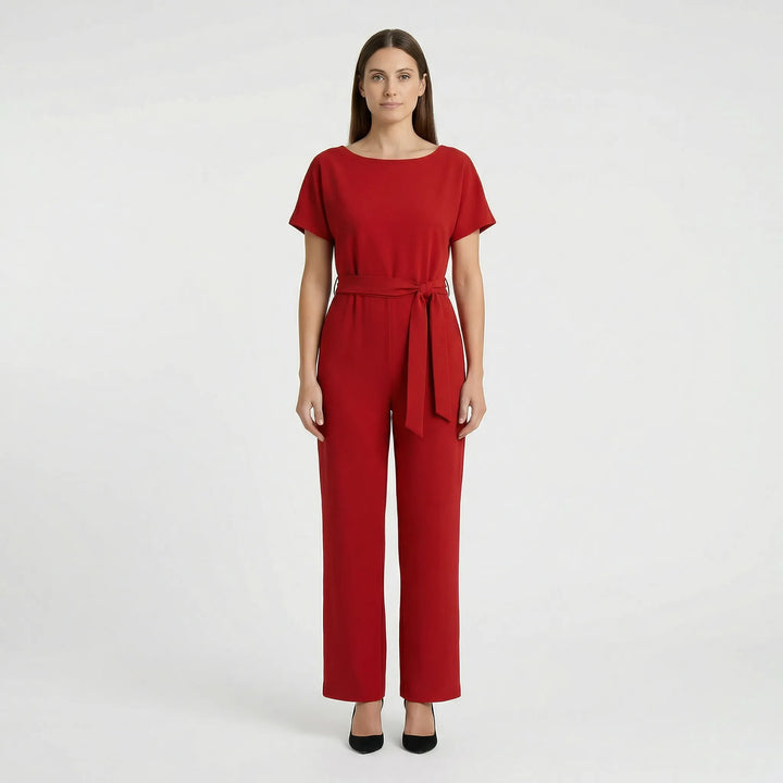Minimalistisk jumpsuit med vida ben - Lavinia
