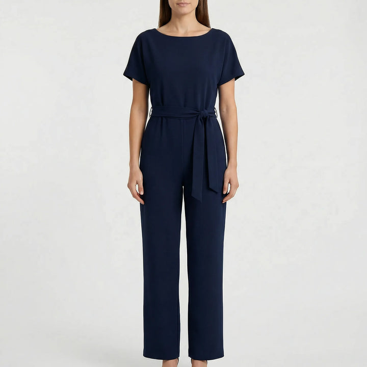 Minimalistisk jumpsuit med vida ben - Lavinia