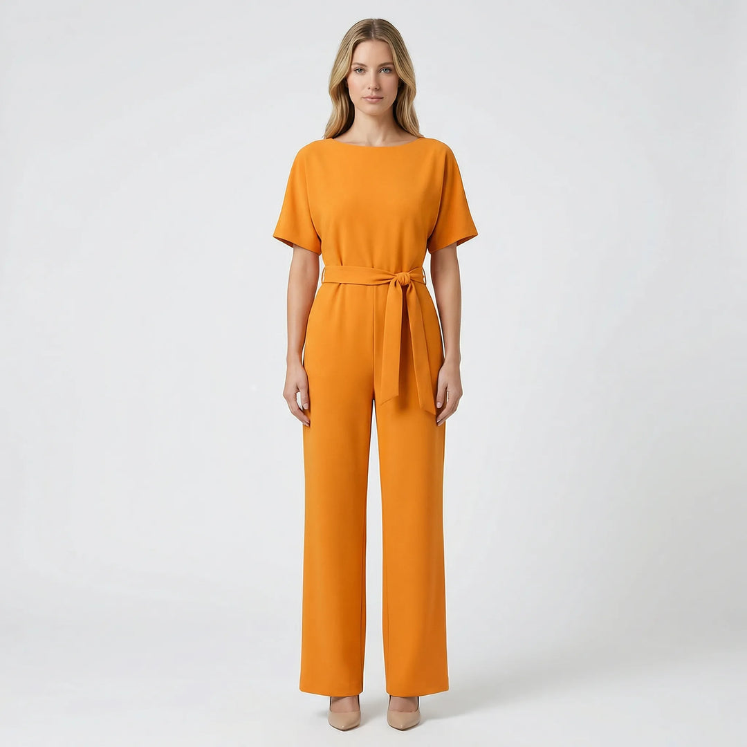 Minimalistisk jumpsuit med vida ben - Lavinia