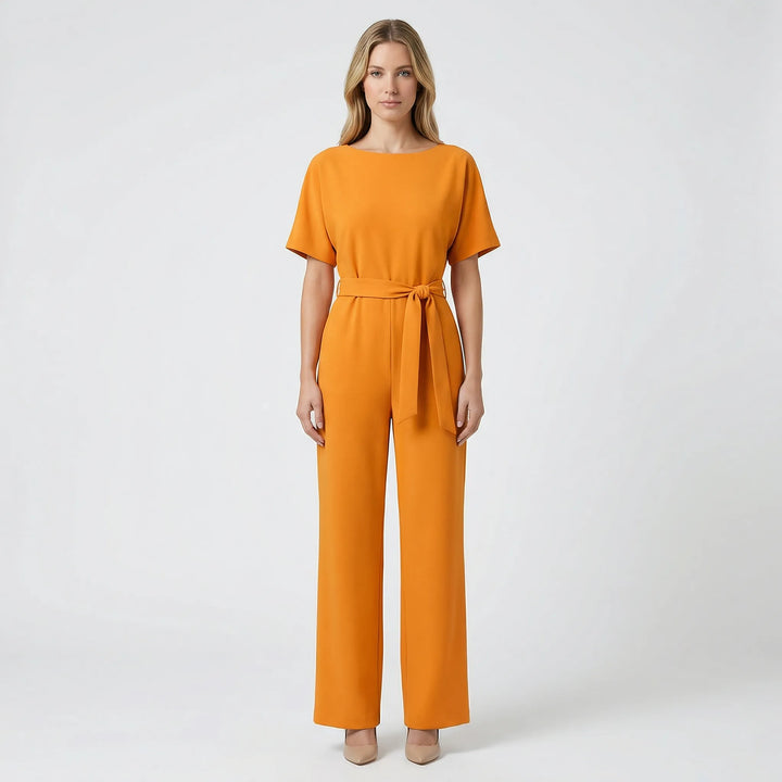 Minimalistisk jumpsuit med vida ben - Lavinia