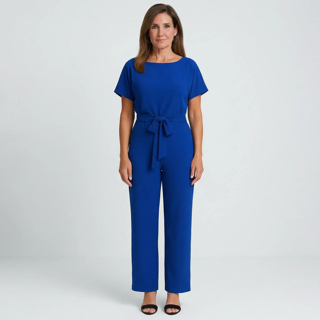 Minimalistisk jumpsuit med vida ben - Lavinia