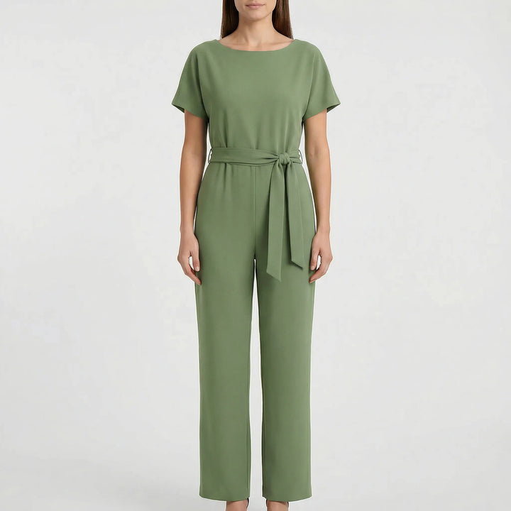 Minimalistisk jumpsuit med vida ben - Lavinia