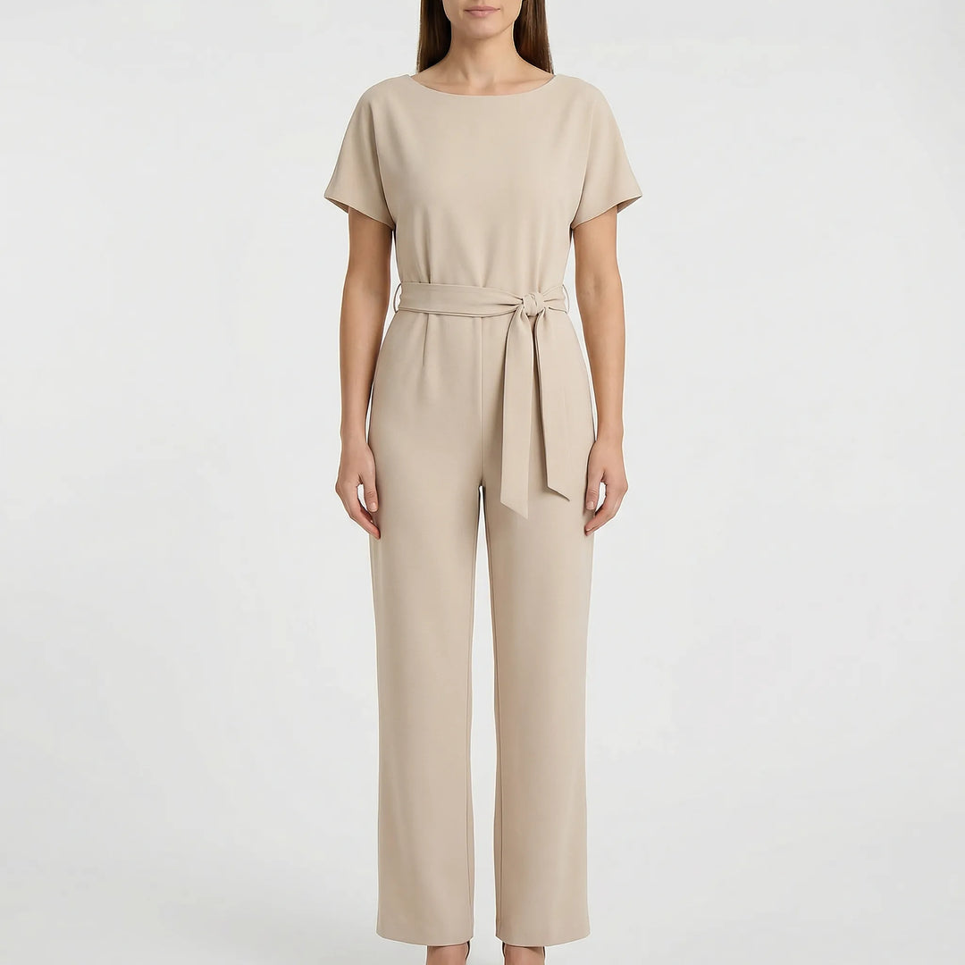 Minimalistisk jumpsuit med vida ben - Lavinia
