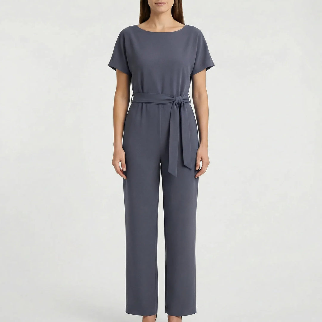Minimalistisk jumpsuit med vida ben - Lavinia
