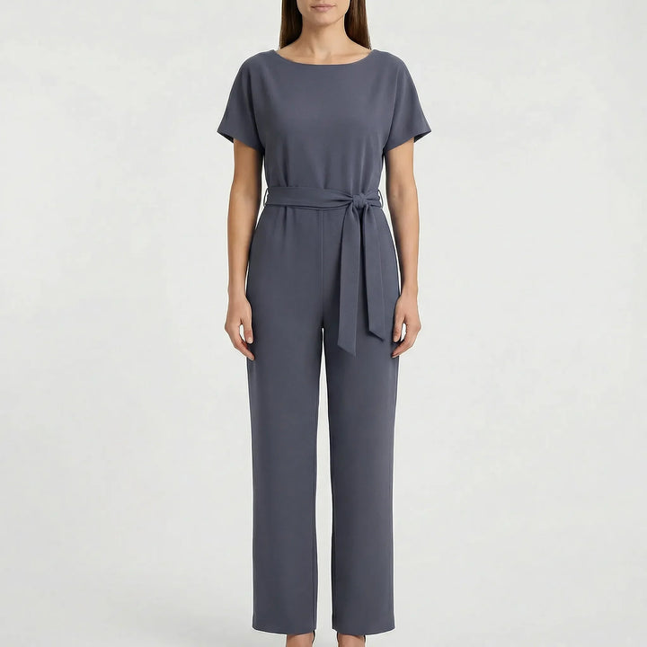 Minimalistisk jumpsuit med vida ben - Lavinia