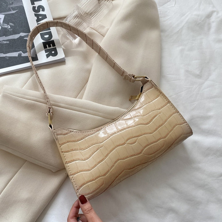 Lindholm & Berg | Modische Exquisite Shoppingväska Tote Axelväskor Enfärgad Kettväska för Damer