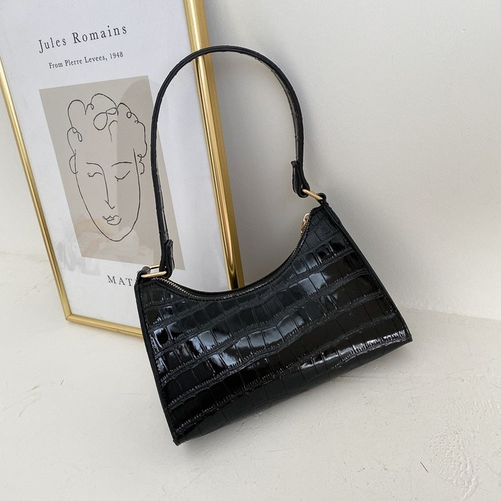 Lindholm & Berg | Modische Exquisite Shoppingväska Tote Axelväskor Enfärgad Kettväska för Damer