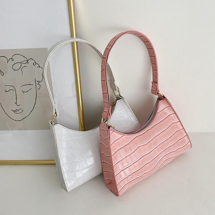 Lindholm & Berg | Modische Exquisite Shoppingväska Tote Axelväskor Enfärgad Kettväska för Damer