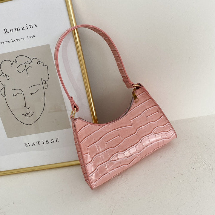 Lindholm & Berg | Modische Exquisite Shoppingväska Tote Axelväskor Enfärgad Kettväska för Damer