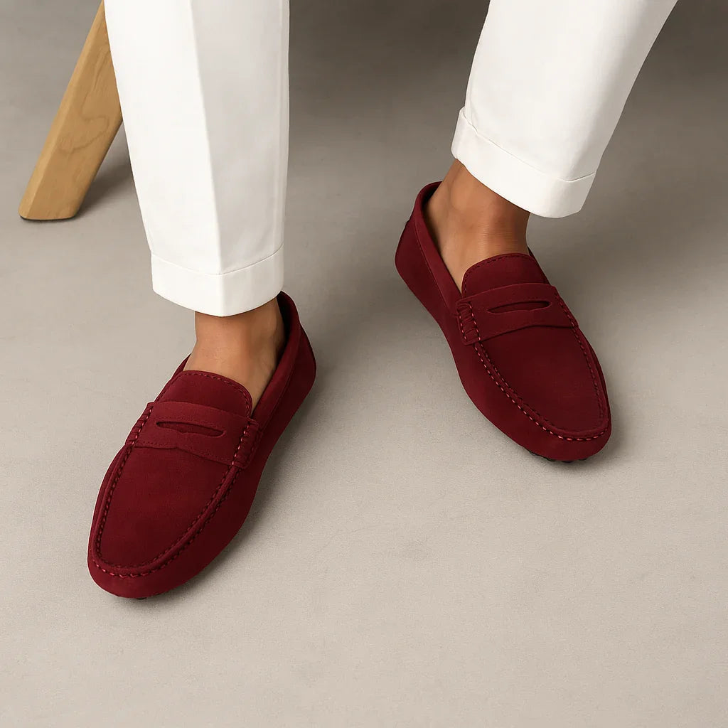 Mäns Italienska Loafers i Klassisk Stil