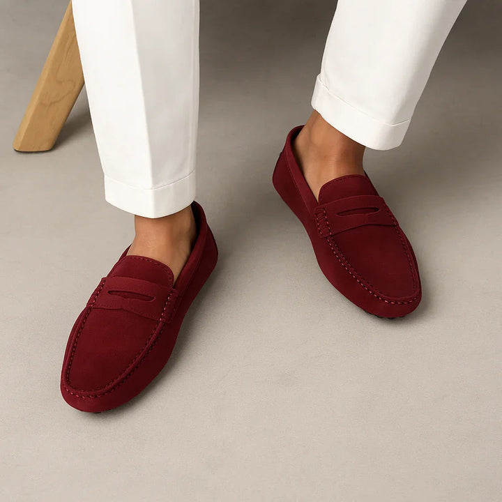 Mäns Italienska Loafers i Klassisk Stil