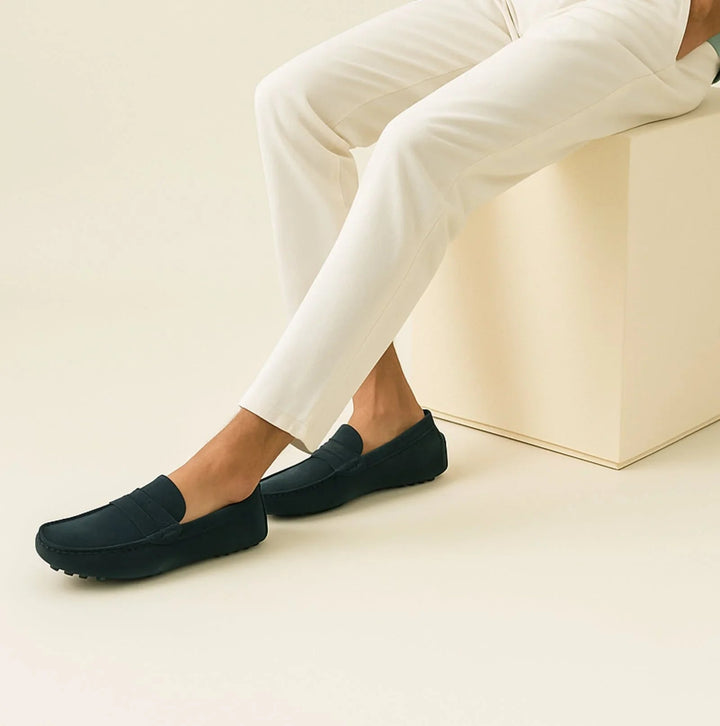 Mäns Italienska Loafers i Klassisk Stil