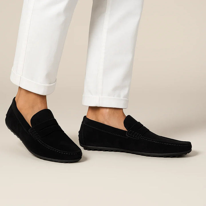 Mäns Italienska Loafers i Klassisk Stil