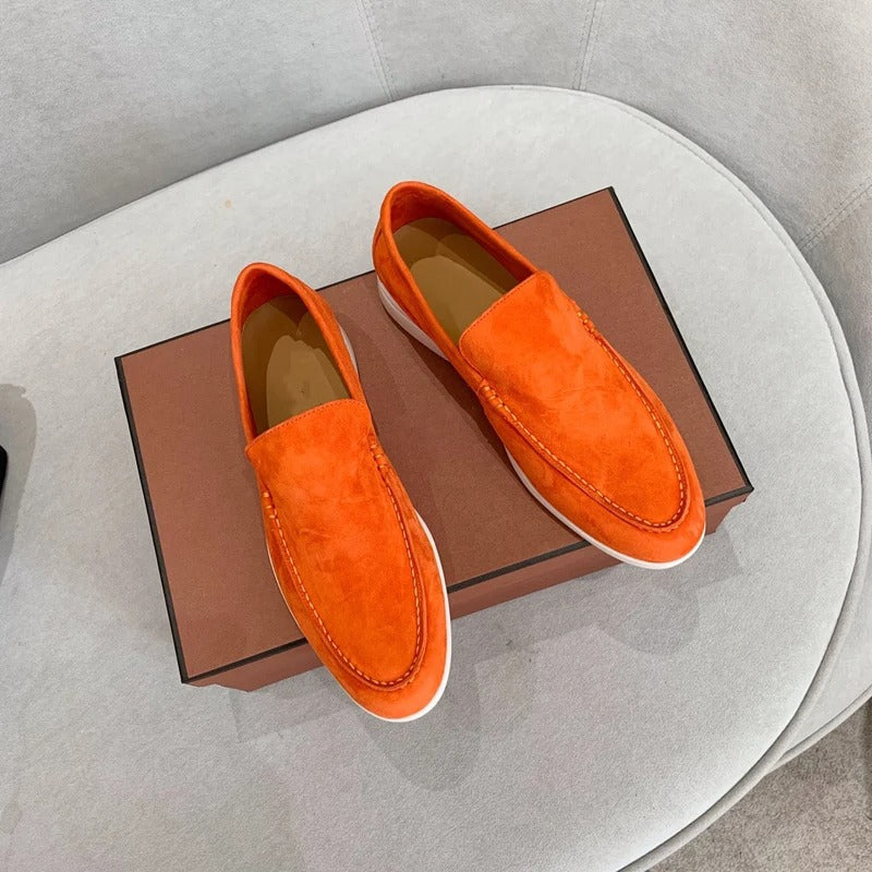 Mäns Loafers med Slip-on Design