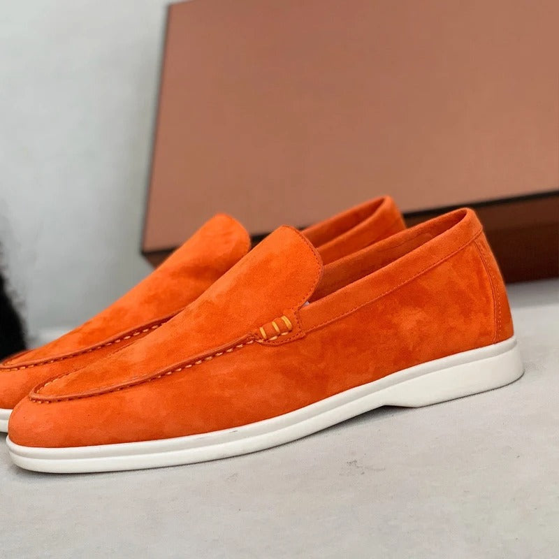 Mäns Loafers med Slip-on Design