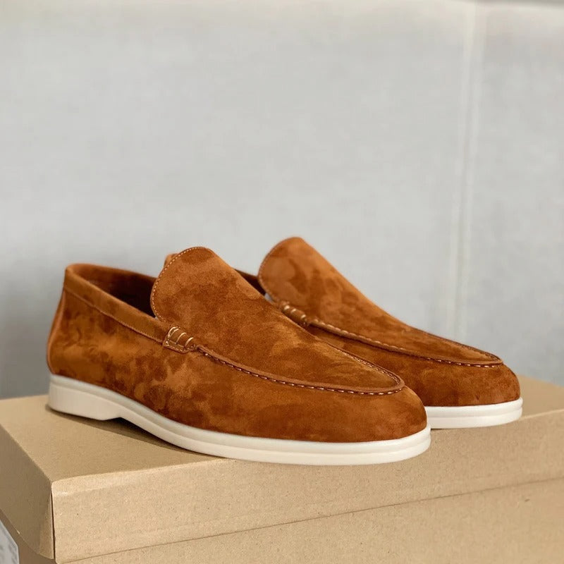 Mäns Loafers med Slip-on Design