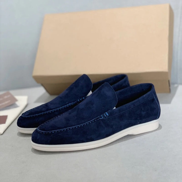 Mäns Loafers med Slip-on Design